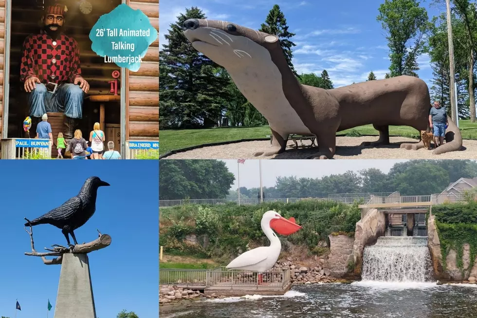 World&#8217;s Largest Crow, Otter, Lumberjack In These Minnesota Towns
