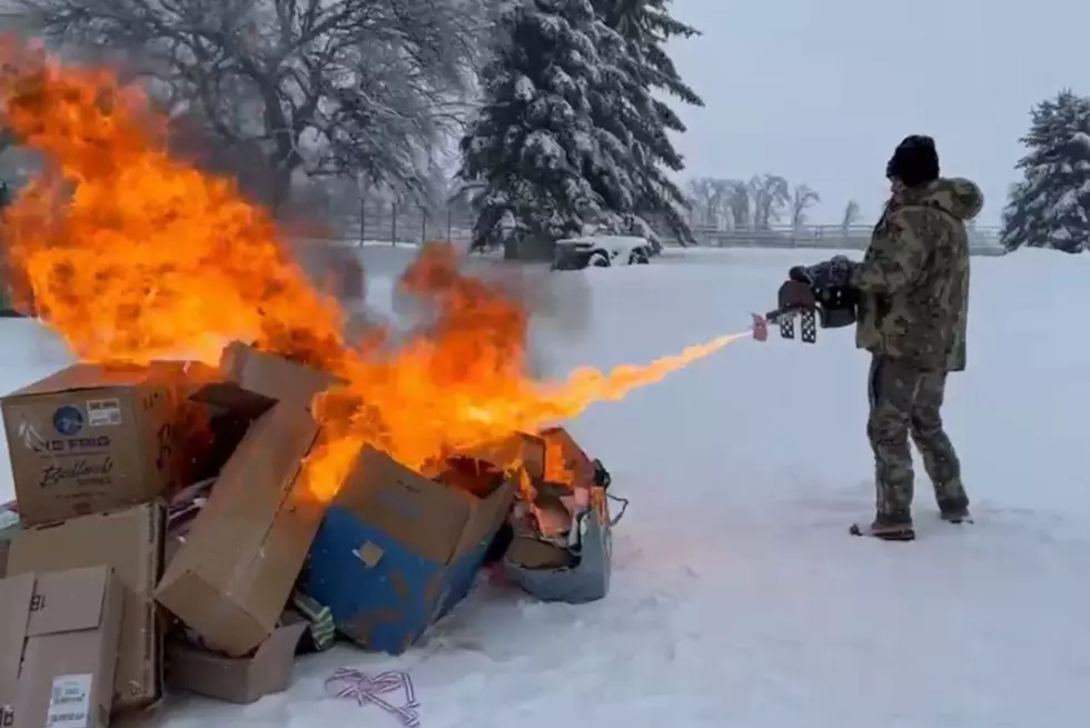 South Dakota Gov. Kristi Noem Gets Flame Thrower Christmas Gift