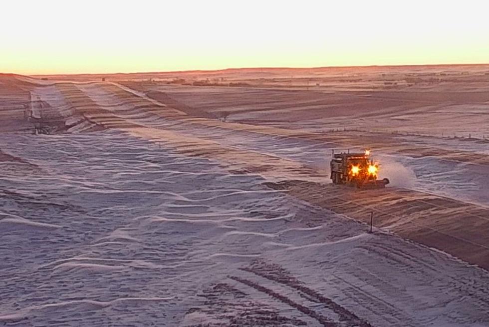 South Dakota DOT Puts Out Winter Storm Travel Warning Message