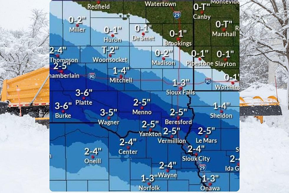 More Snow! Winter Weather Advisory For South Dakota and Iowa