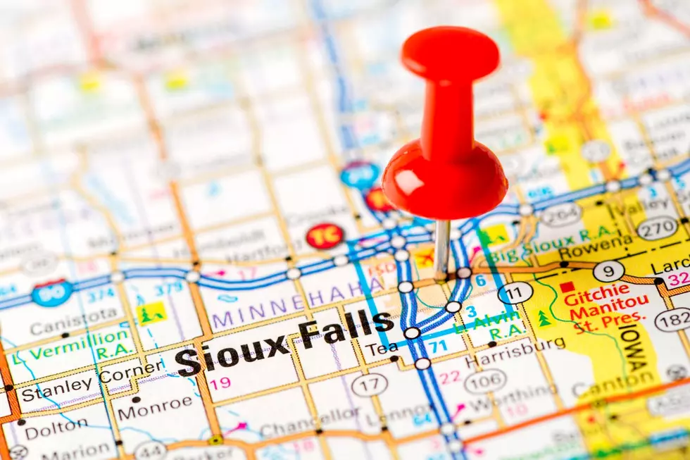 Sioux Falls on the map