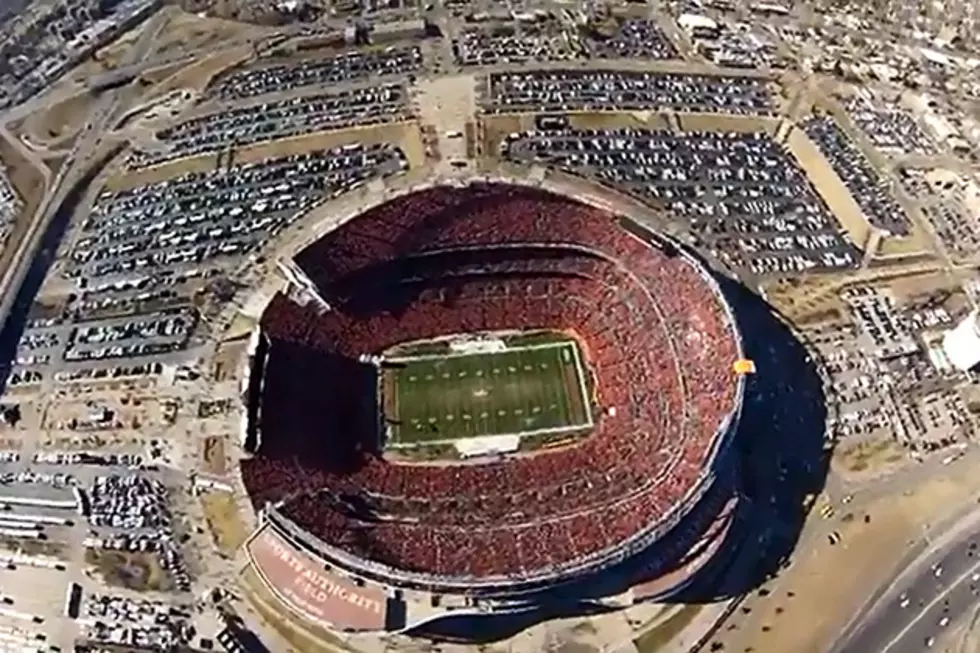 Parachuting into an NFL Stadium Video