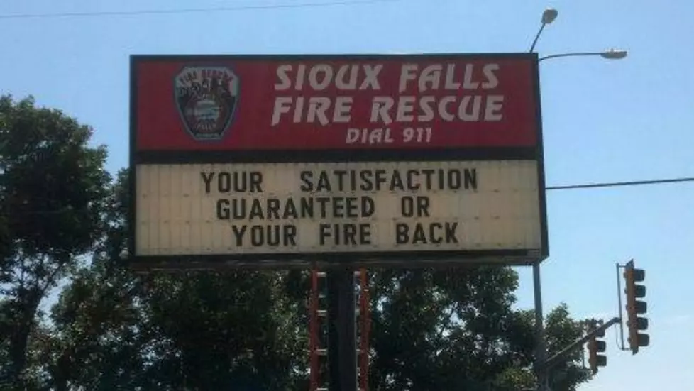 Sioux Falls Fire Rescue Impresses the Internet with Humorous Sign