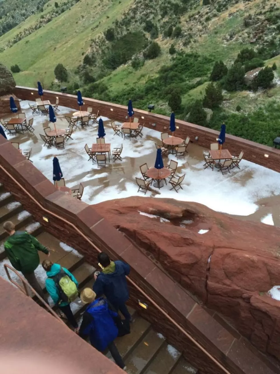A Friend of Mine Experienced the Hail Storm that Interrupted the Steely Dan Concert at the Red Rocks