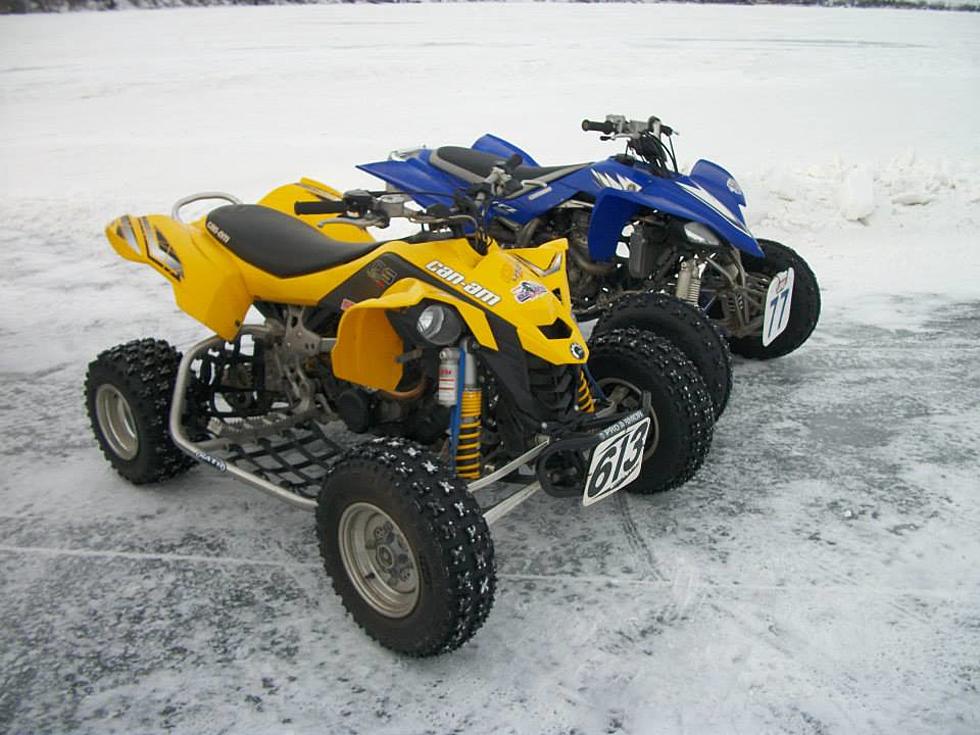 Ice Racing is a Popular Sport on the Frozen Shores of Brandt Lake