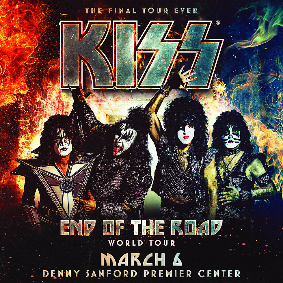 KISS 'End of the Road' World Tour Hits Sioux Falls March 6