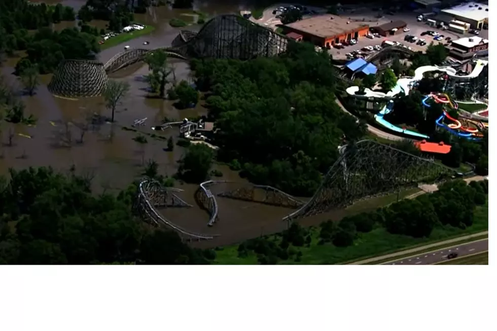 Insane Aerial Footage of Flooded Valley Fair
