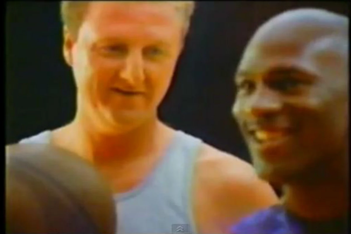 Larry Bird and Michael Jordan Compete!