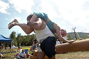 Newry, Maine Couple Win the North American Wife Carrying Championship