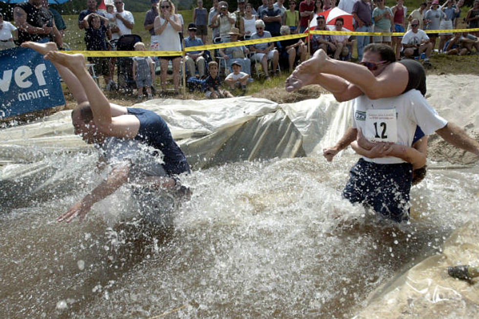 The 14th Annual North American Wife Carrying Championship Is At Sunday River This Weekend