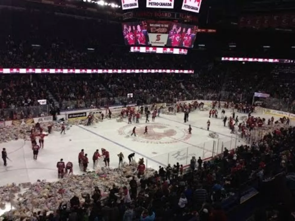 26,000 Teddy Bears Hit the Ice in Calgary!