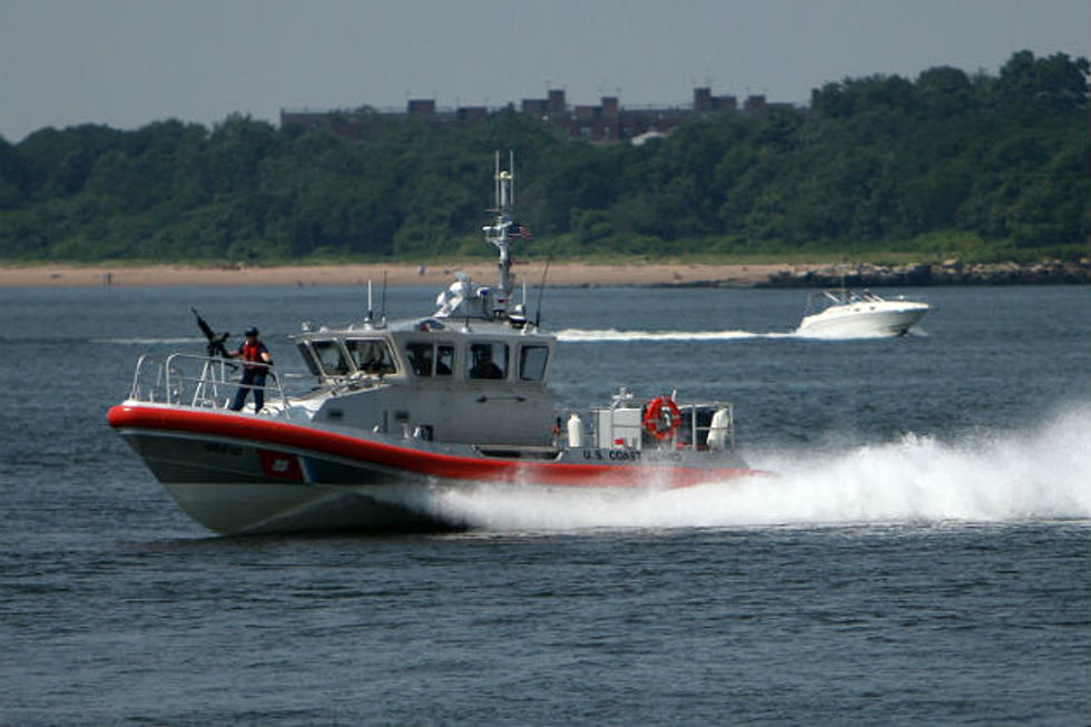 Coast Guard on Scene of an Oil Spill in Bristol Harbor