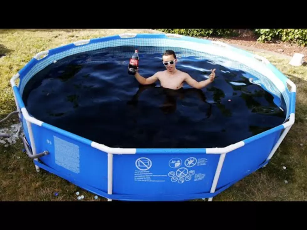 1,500 Gallons Of Coca-Cola, Mentos & Ice All In A Pool – Video Causing A Lot Of Debate