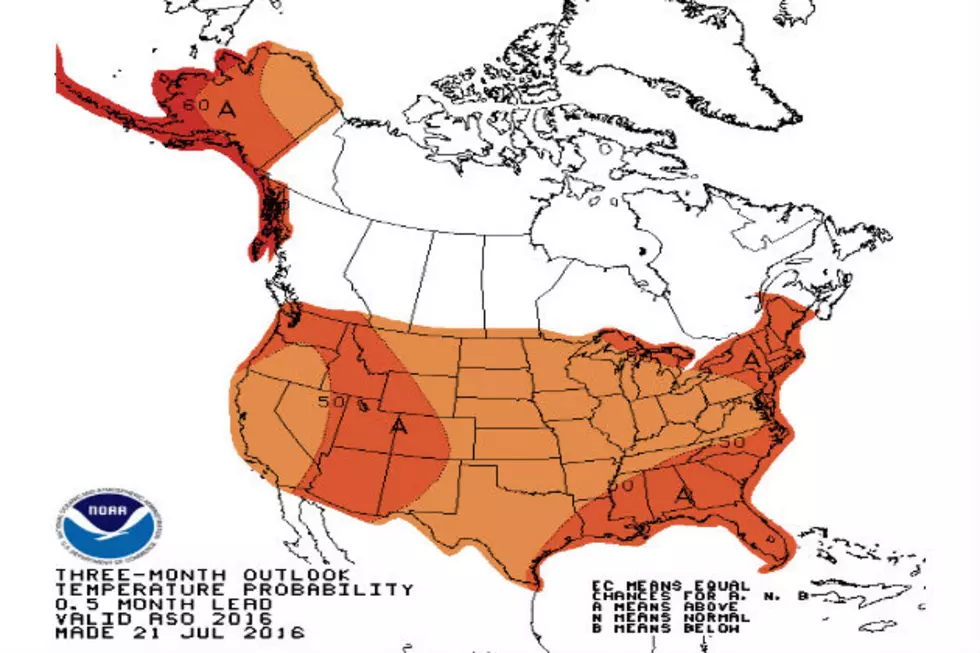 National Weather Service Predicts Above Normal Temperatures For Next Three Months