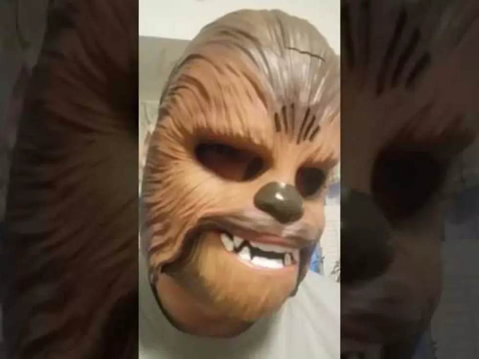Sarah’s Hubby Is A Big Kid In His Chewbacca Mask