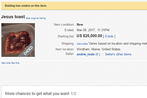 Bidding Ended For &#8216;Jesus Toast&#8217; &#8211; Did It Sell For $25K?