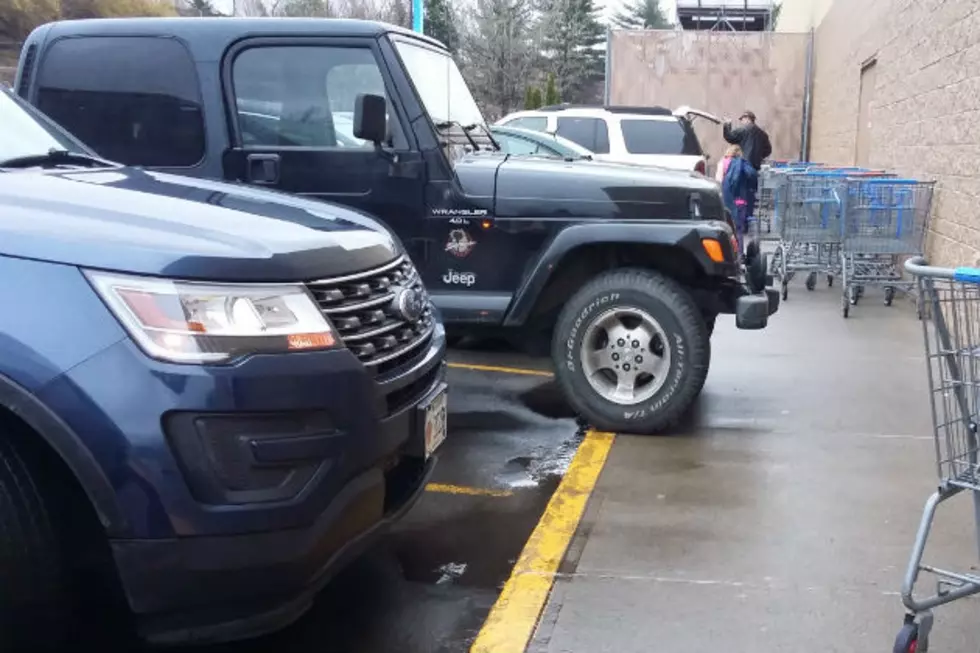 Bad Parking Job At Augusta Walmart