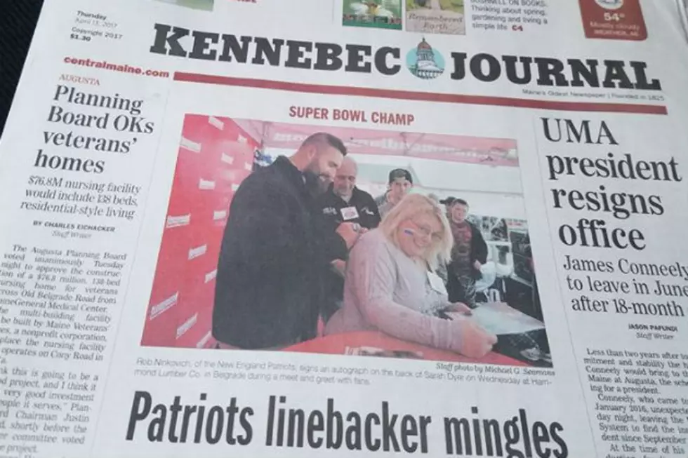Sarah Dyer Makes Front Page Of KJ With Rob Ninkovich