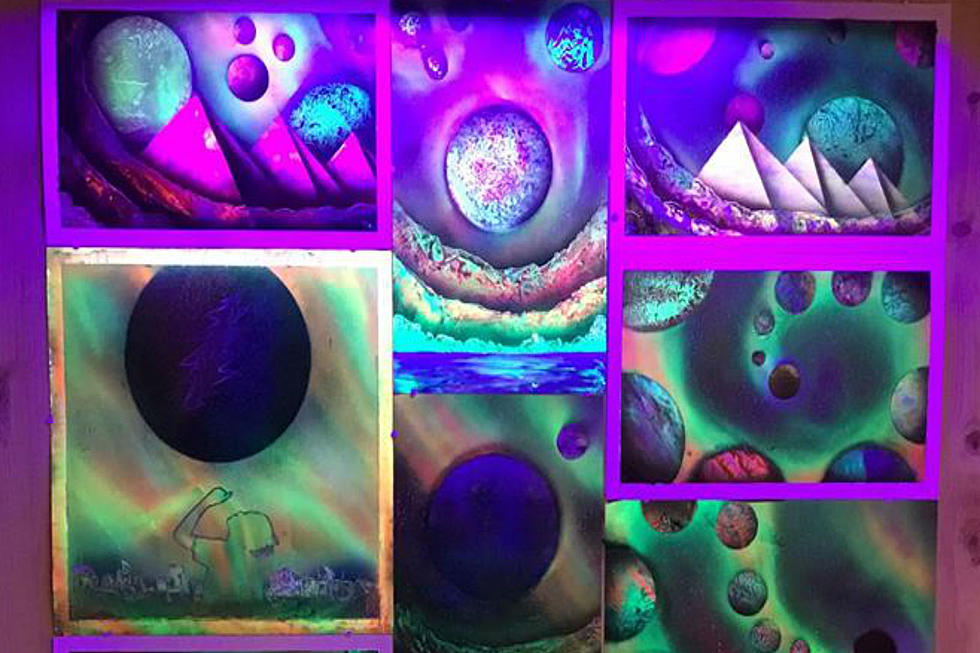 Central Maine Man Tapes Himself Creating Psychedelic Art Work