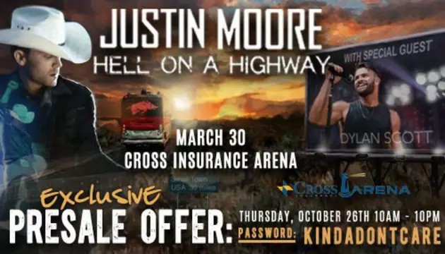 Your Exclusive Presale Opportunity To See Justin Moore In Portland!