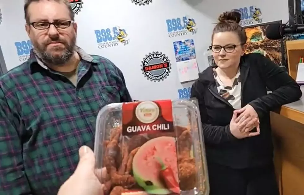 Buzz And Kristi Try Chili Covered Guava Fruit: VIDEO