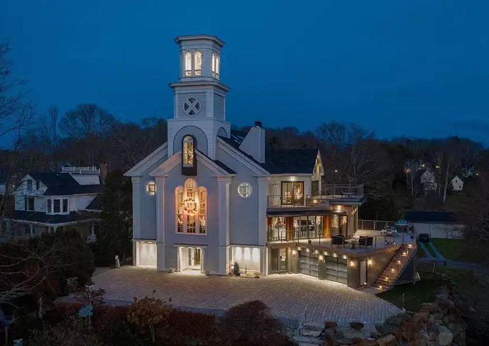 Breathtaking Rockport Mansion Literally Has Cathedral Ceilings