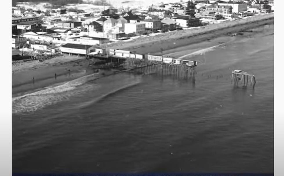A View Of The Old Orchard Beach Pier After the Great Storm, Maine