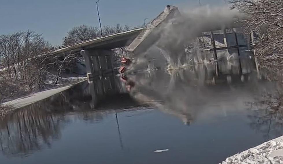 Watch A Tractor Trailer Crash Off A Bridge In Massachusetts