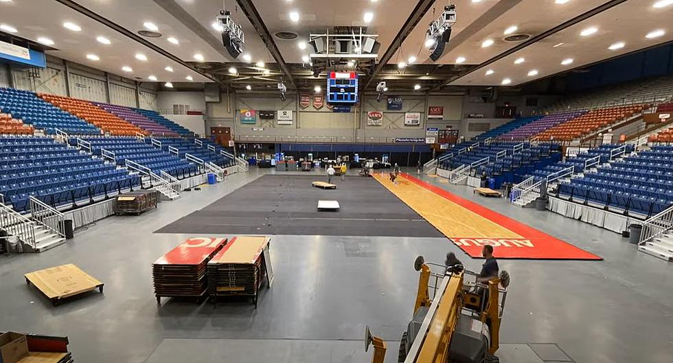 Video of the Parquet Floor Installation at Augusta Civic Center
