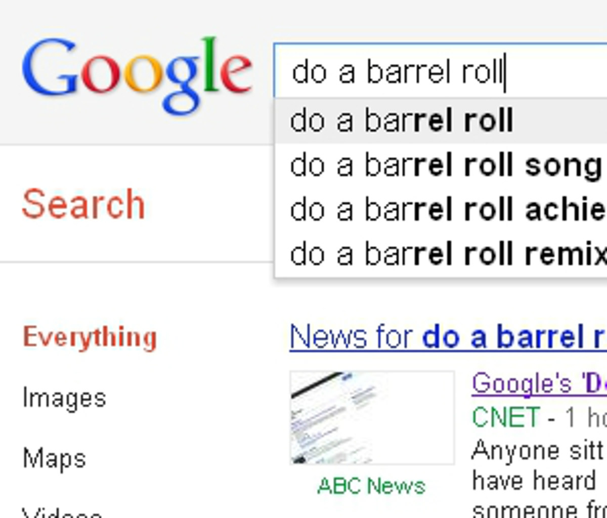 How to “Do a Barrel Roll” on Google 