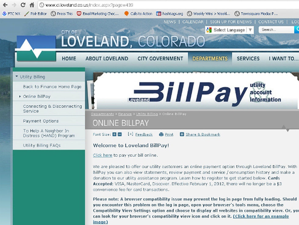 City Of Loveland Utilities Eliminates 3 Online Payment Fee