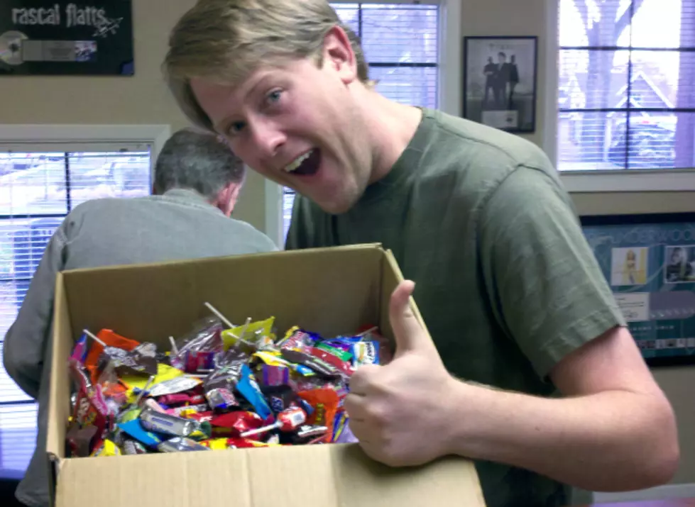 Working in Radio is Full of Little Perks, and Free Candy is One of Them! [VIDEO]