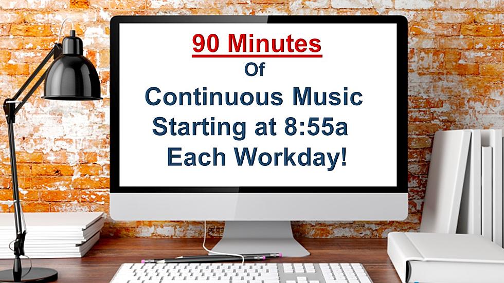 TRI 102.5 Brings You 90 Minutes of Continuous Music Each Workday at 8:55a!