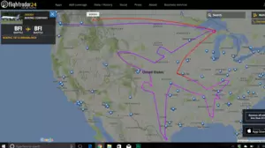 A Very Unique Flight Path That Flew Over Colorado
