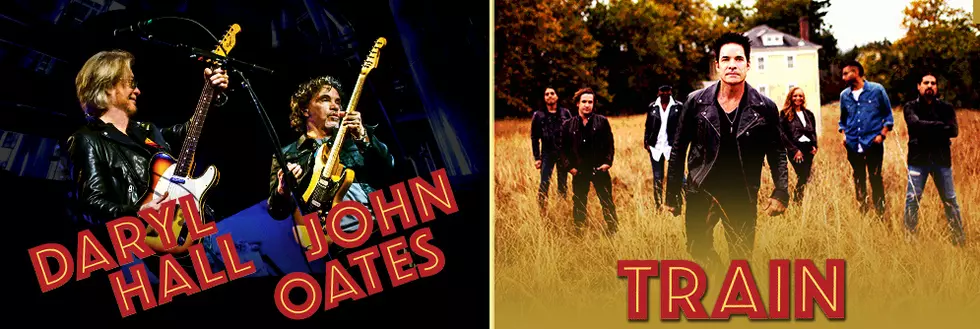 Daryl Hall & John Oates With Train at Pepsi Center in May 2018