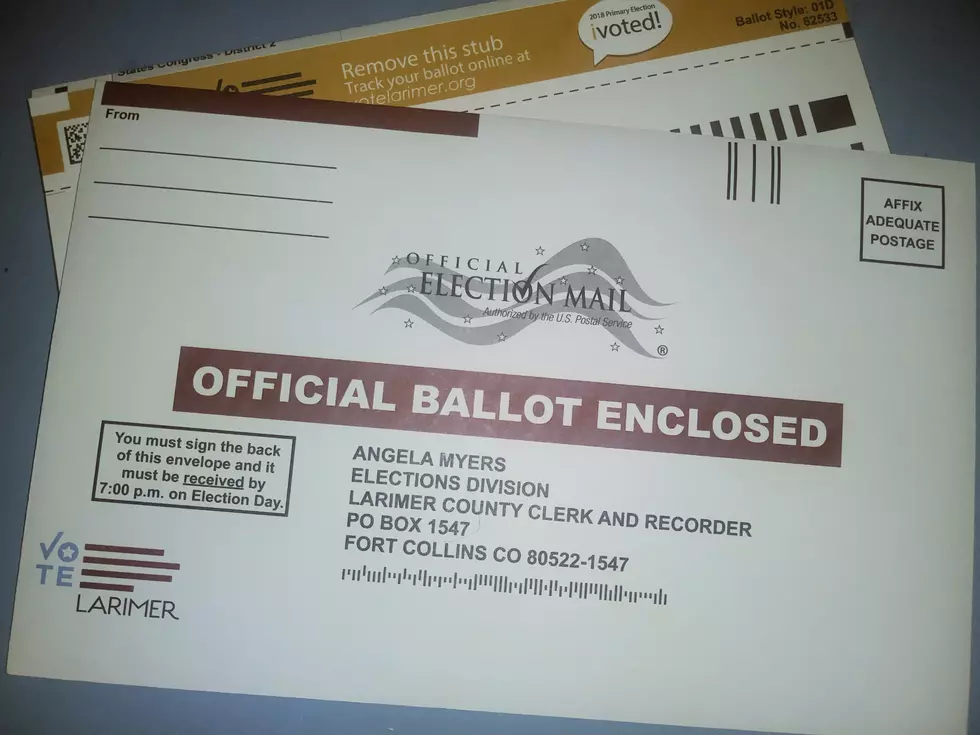 Larimer County Ballots and Date of 2018 Primary Election