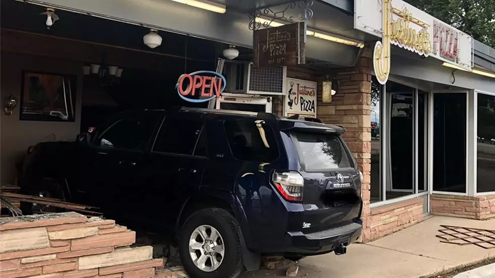 SUV Damages Justine’s Pizza In Loveland