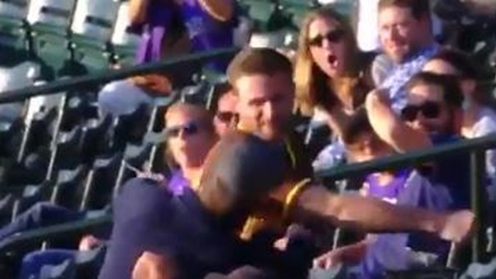 Video: Rockies Fan Gets Decked by Padres Fan at Coors Field