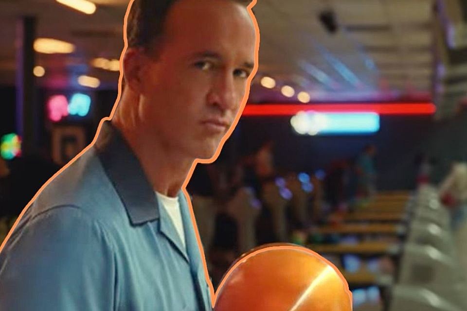 Manning Rocks Broncos Orange Bowling Ball in Super Bowl Ad