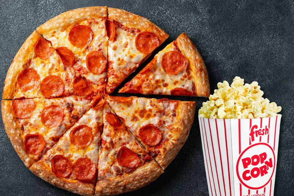 Pizza, popcorn