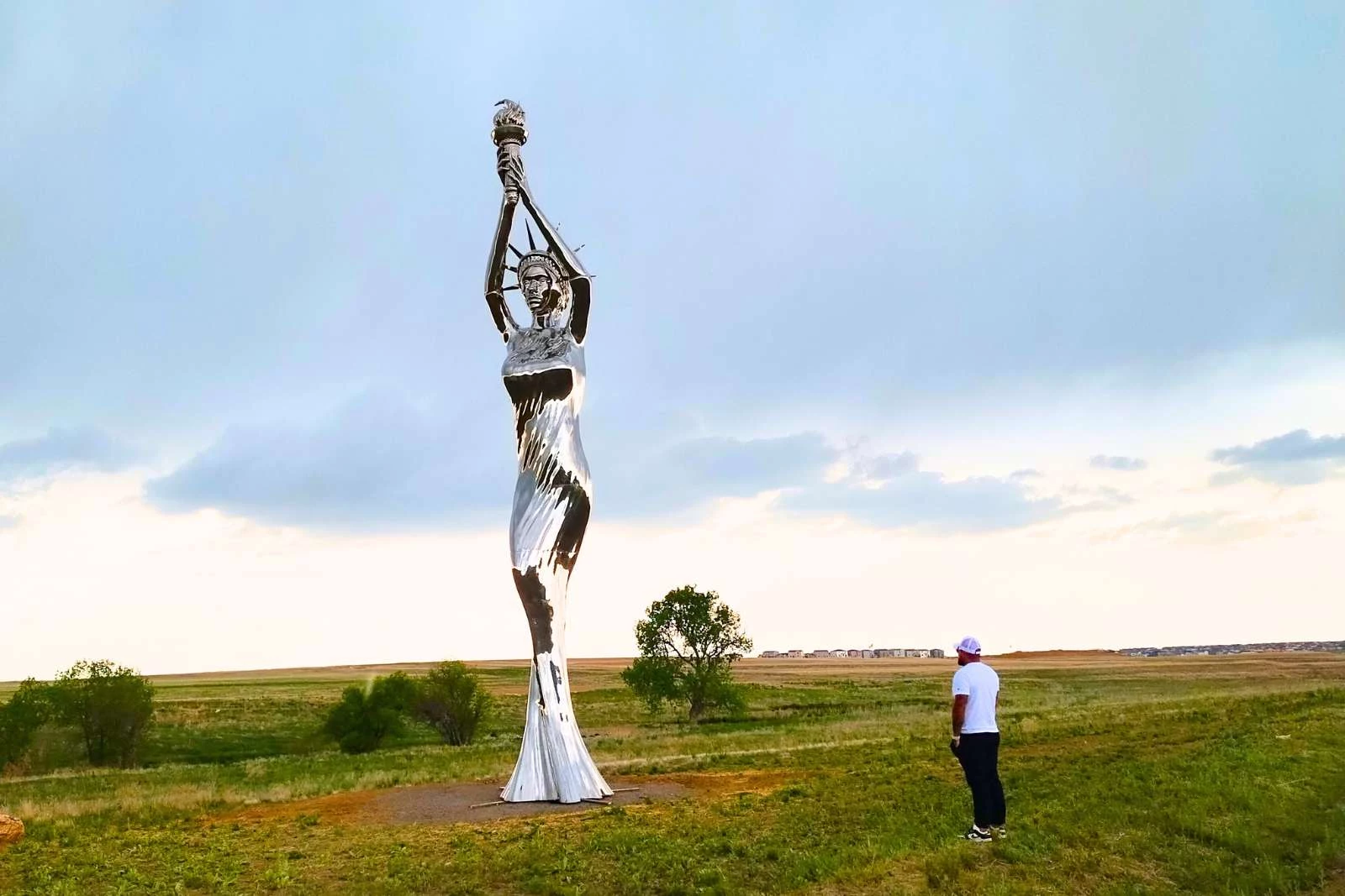 Liberty' in Aurora and Other Large Outdoor Art Pieces