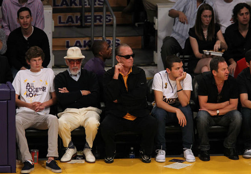 Jack Nicholson  + Adam Sandler Leave a Lakers Game in Disgust