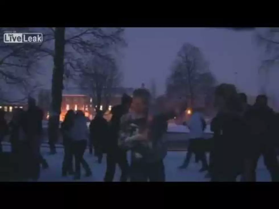 Watch a Netherlands Weatherman Get Pelted with Snowballs [VIDEO]