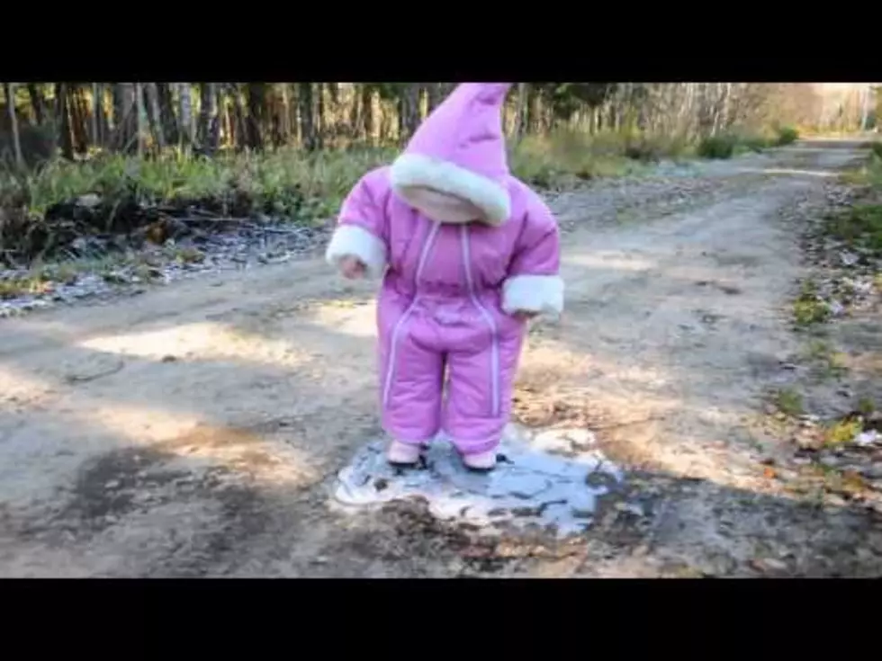 Whoops! Adorable Little Girl Walks + Slips on Ice