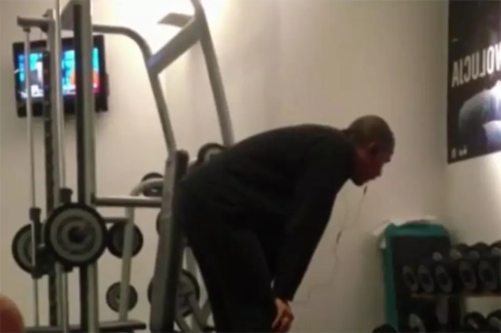 President Obama Caught Working Out in Poland [Video]