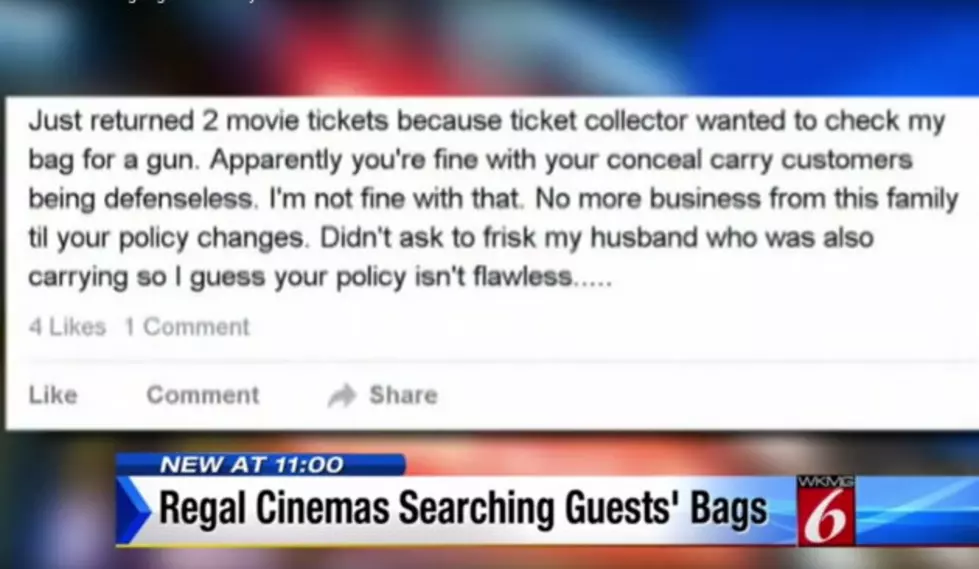 Regal Cinema May Check Your Bags and Purses for Guns&#8230;So They Won&#8217;t See Anymore of My Money [VIDEO/POLL]