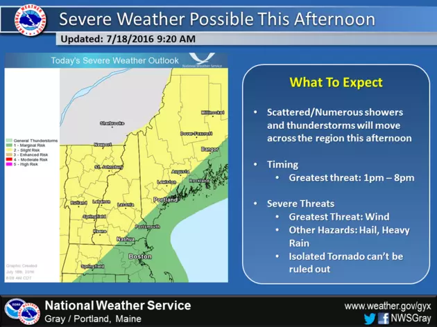 Severe Thunderstorm Warnings As Well As Tornado Warnings Posted For Parts Of Maine