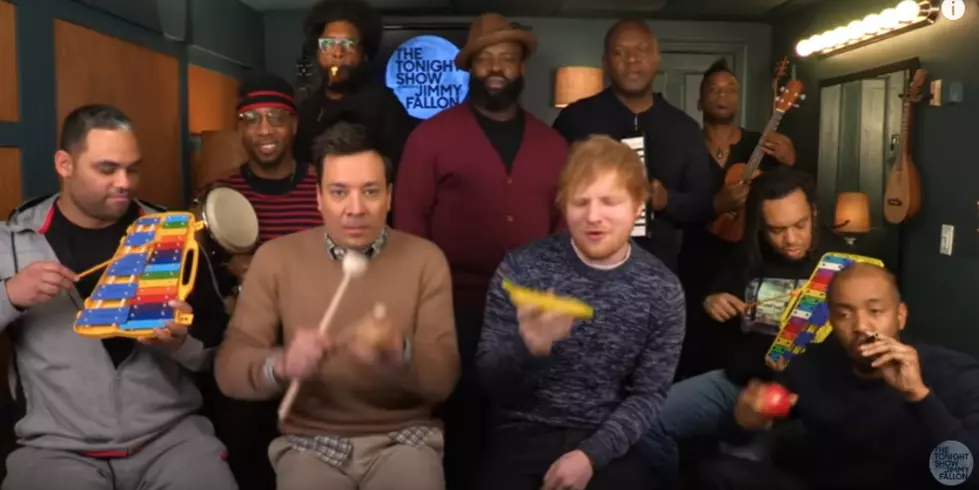 Ed Sheeran Joins Jimmy Fallon And The Roots To Do A School Music Room Version Of &#8220;Shape Of You&#8221;