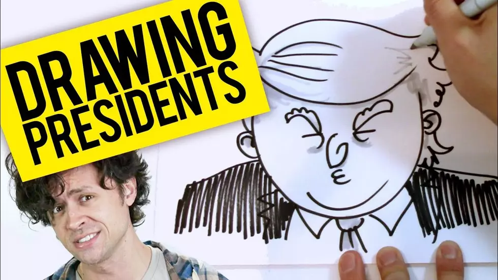 Cartoonist Draws 10 Presidents in 10 Minutes!