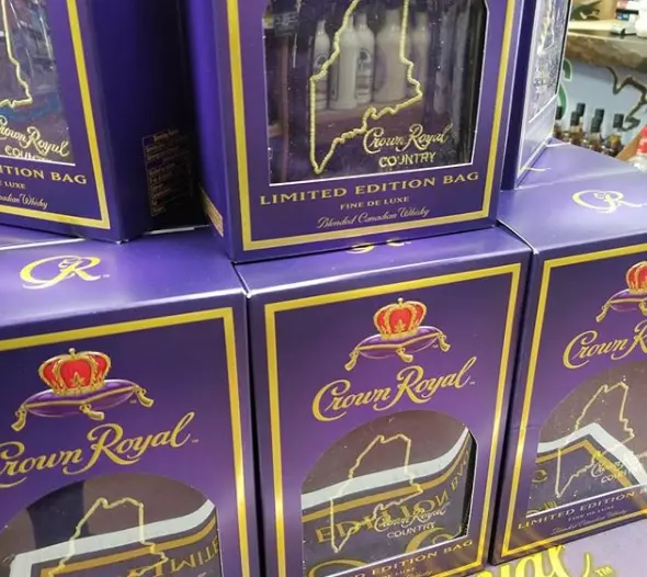 Parkway Wine & Spirits collecting Crown Royal bags for troops